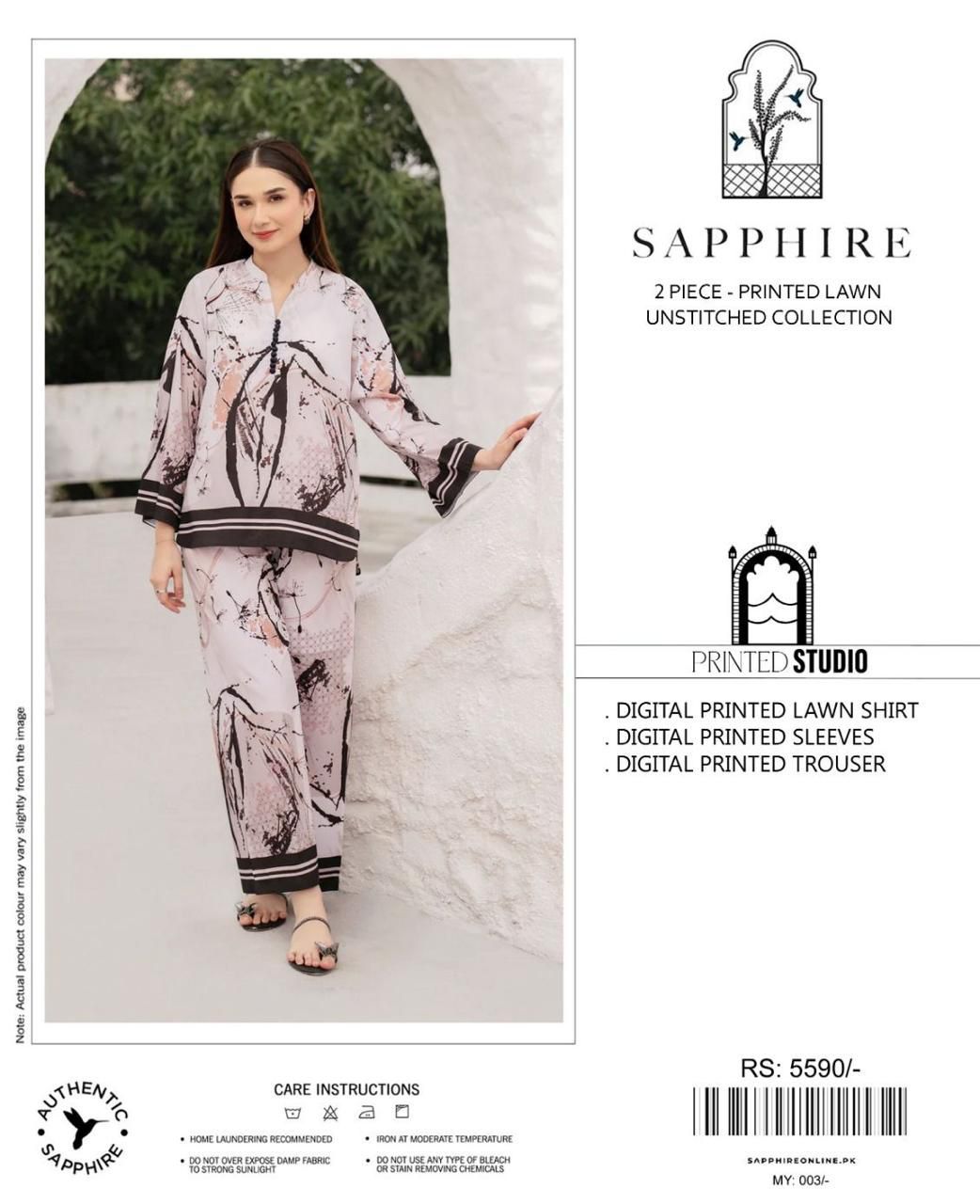 Sapphire - Digital printed 2 piece Co-ord Set