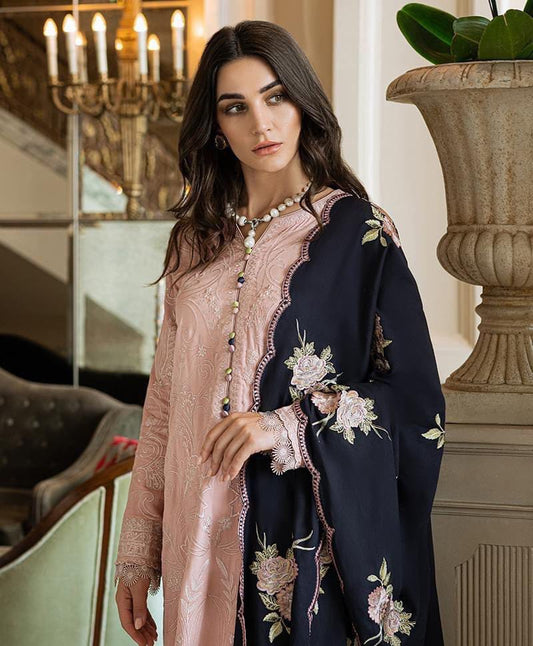 Agha Noor. 3-piece Dhanak Embroidered