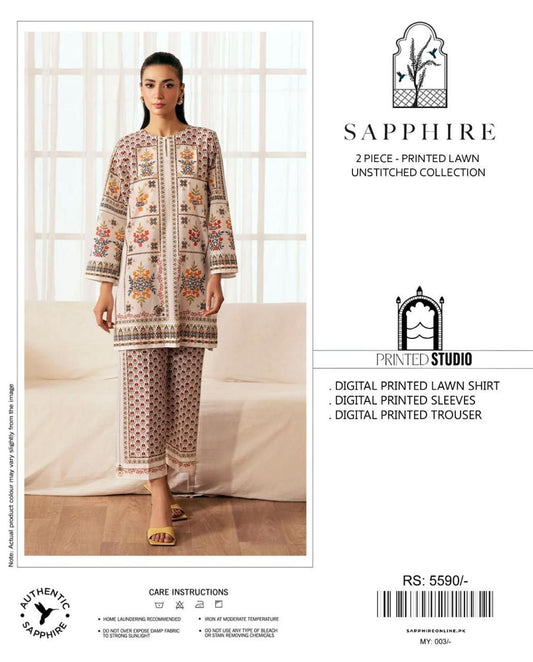 Sapphire - Digital printed 2 piece Co-ord Set