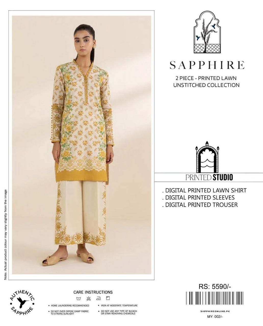 Sapphire - Digital printed 2 piece Co-ord Set