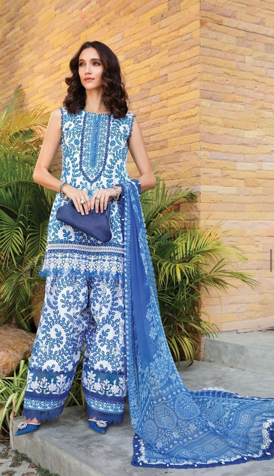 Maria B. - Shafoon dupatta 3 piece Lawn suit