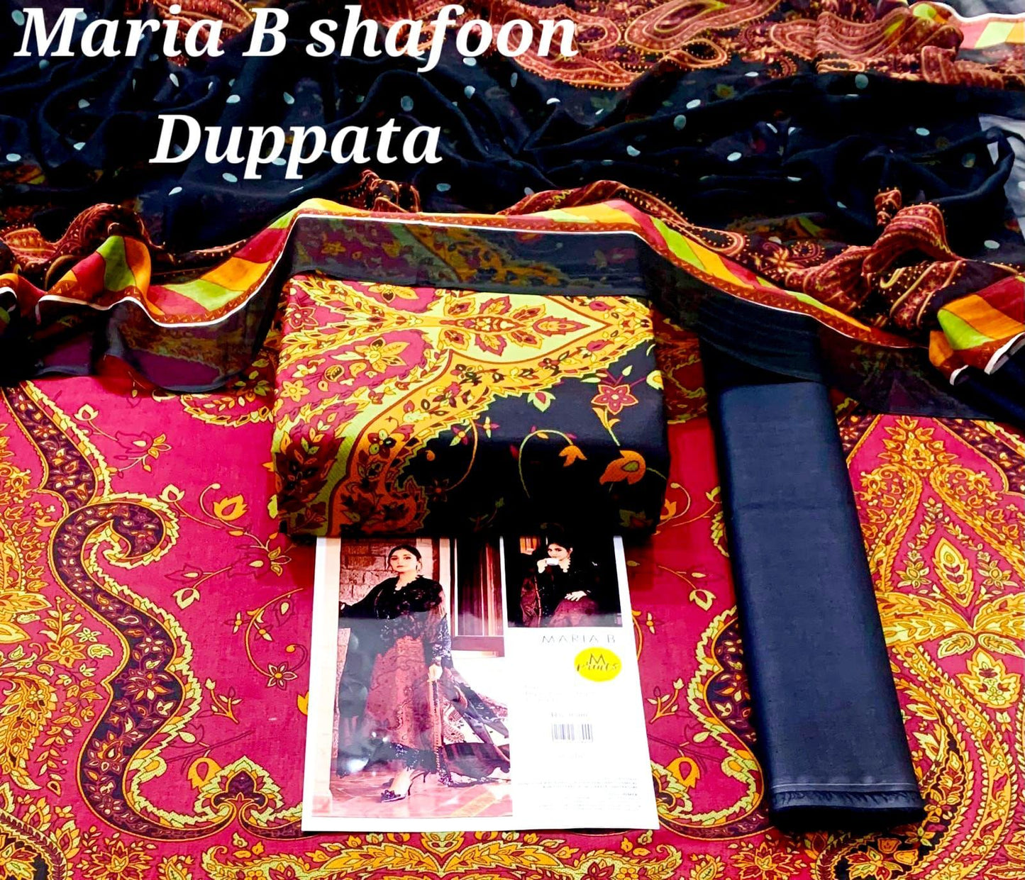 Maria B. - Shafoon dupatta 3 piece Lawn suit