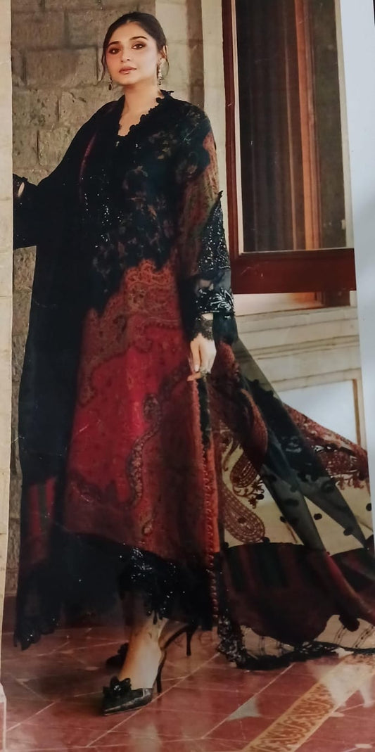 Maria B. - Shafoon dupatta 3 piece Lawn suit