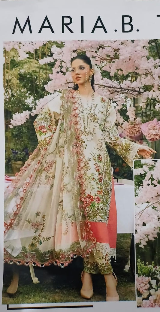 Maria B. - Shafoon dupatta 3 piece Lawn suit