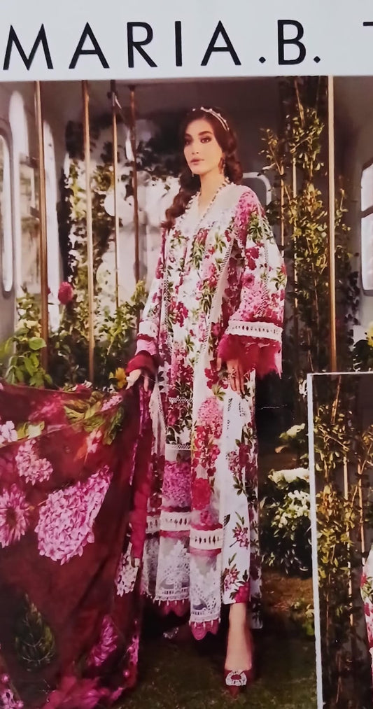 Maria B. - Shafoon dupatta 3 piece Lawn suit
