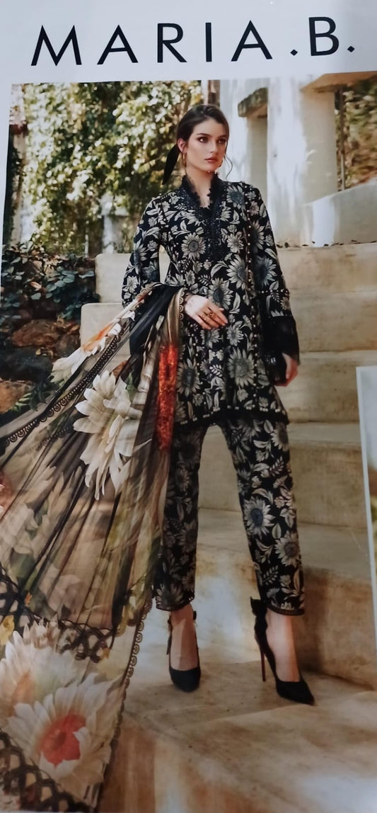 Maria B. - Shafoon dupatta 3 piece Lawn suit