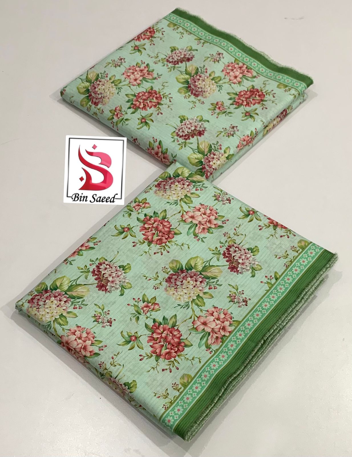 Bin Saeed - 2 piece Lawn all over suit
