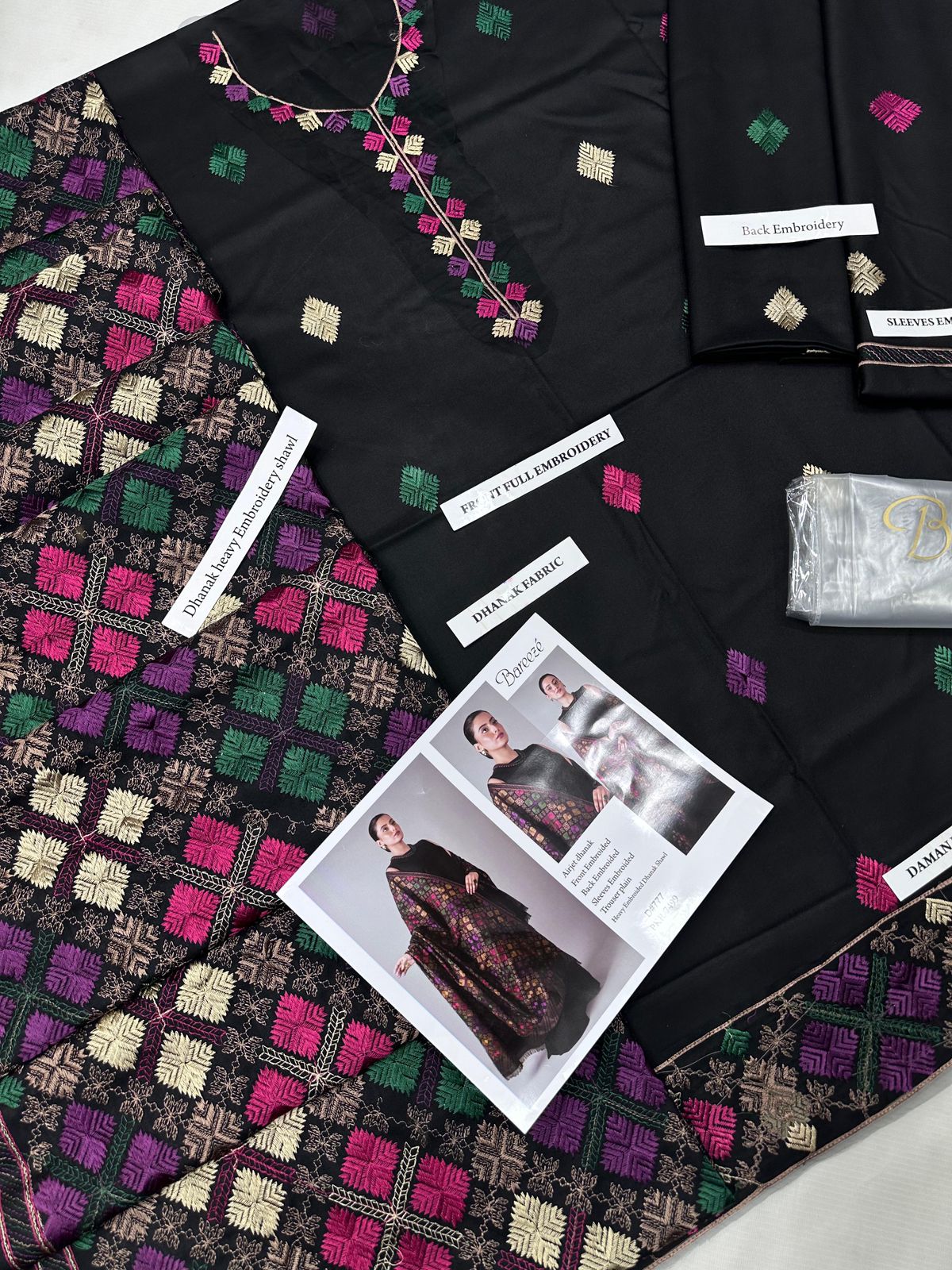 BAREEZE 2-piece Dhanak Heavily Embroidered