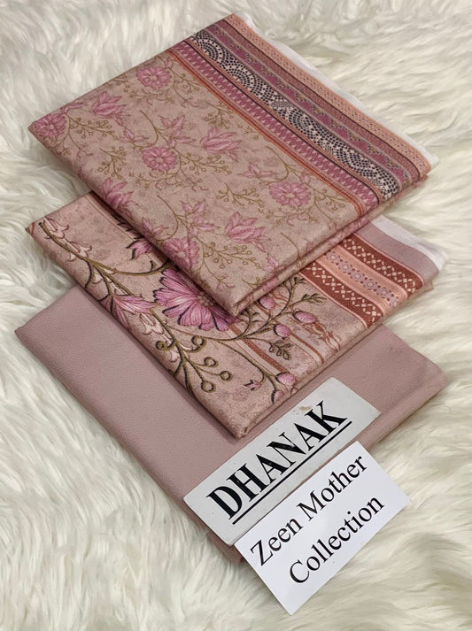 Zeen Mother collection.               3-piece Dhanak Suit