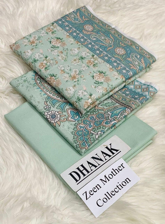 Zeen Mother Collection.             Dhanak 3-piece Suit