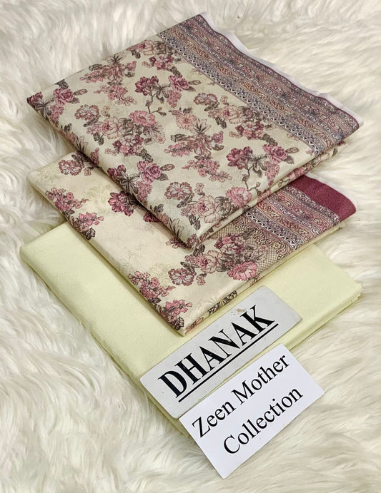 Zeen Mother Collection.             Dhanak 3-piece suit